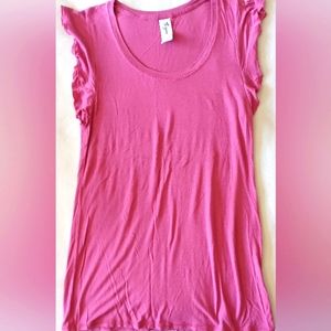 Thyme Maternity Flutter Sleeve Tunic Top (xxs)